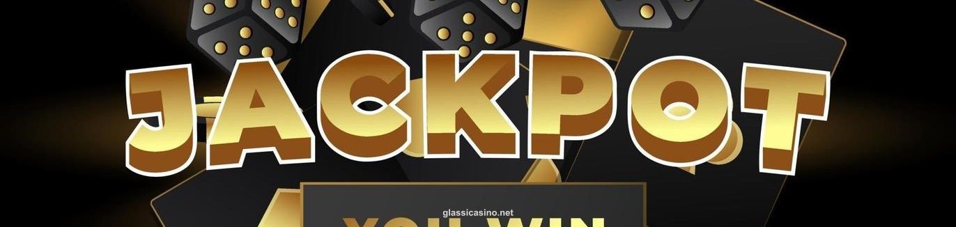 Jackpot Background with Playing Cards, Dice and Coin Vector